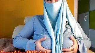 Indian wife in hijab big boobs Arab muslim webcams recording 11.12