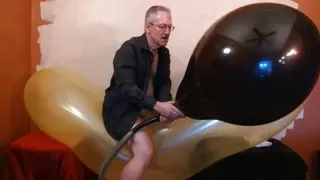 Balloonbanger 78) Giant Blimp Part 2 plus Big Long Neck Balloon Jerk