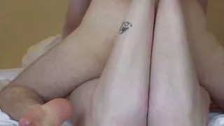 Chubby and horny German slut gets cum all over her pussy