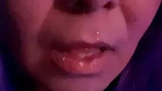 Deep throat gagging crying