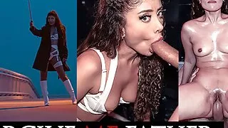 Creampie for hot Indian Desi British model with big ass and small tits after she deepthroat a strangers thick cock