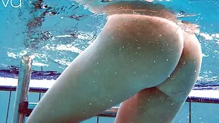 Nata Szilva the hot Hungarian babe swimming