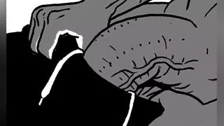 Er schlägt mich zu seinem Haus und zeigt mir seinen riesigen Penis