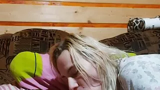 sucking a big perky cock