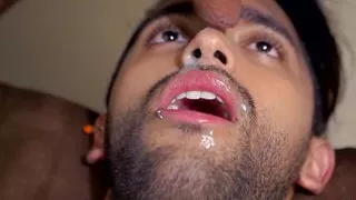 Young Latin Sebas Cruz Covering Camilo Brown's Face In Cum For Wild Latinos