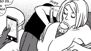 a Russian with her big tits