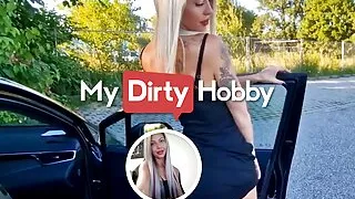 Lina_Lexx Gets On Her Knees Swallows A Stranger's Cock Before Sliding His Cock Inside Her - MyDirtyHobby