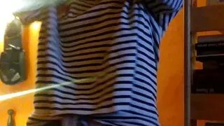 Evening gentle homemade striptease