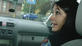 German drivers allows only sexy sluty girls to take the sit