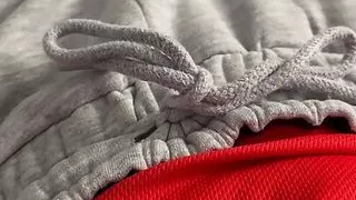 Zooming on my half hard dick