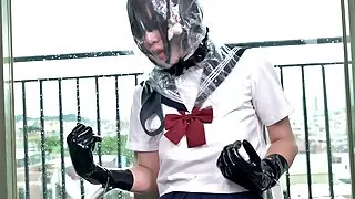 Fejira com Chair bondage with vibrator orgasm