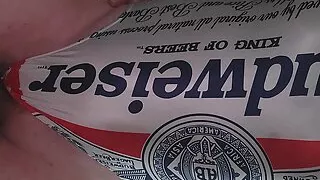 Swimsuit masturbating