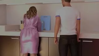 Neuvau-I offer my big cock to my stepmom and her big round ass