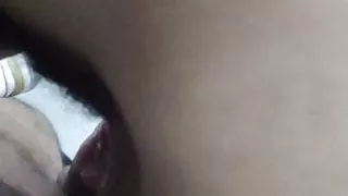 HE CAN'T HOLD THE urge AND HE GETS ON TOP OF ME TO RIDE