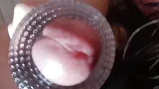 Extreme close-up of my cum lasso!