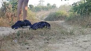 Wald Sex mit riesigem großen Schwanz Indianer