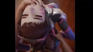 D.Va Fucked From Behind Hard