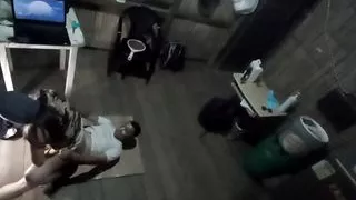 young military woman is fucked by her roommate