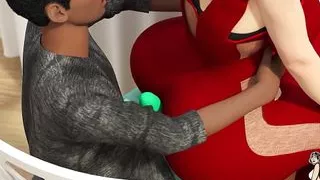 Freaky BBC sluts out his big booty best friend