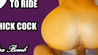 I love to ride a thick cock