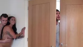 UK family taboo! She lost a bet, now she gets fucked by her stepbrother!