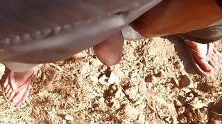 Foot job sex full enjoy video by Indian boy big cock