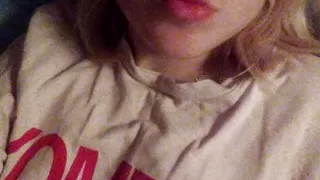 Evening charming homemade striptease and gentle masturbation with orgasm. Close-up