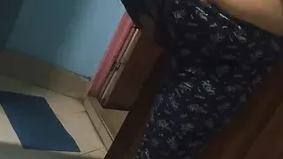 Desi Tamil Bhabi has fingering sex in Alone