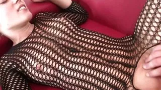 Old man shares blonde wife with buddy