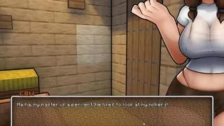 HornyCraft Parody Hentai game PornPlay Ep.11 enderman love to sit on Steve face as he lick their pussy