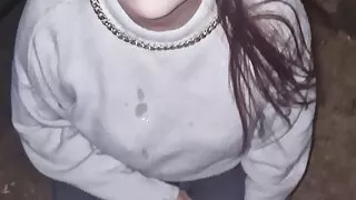 Teen gets completely peed on the public street