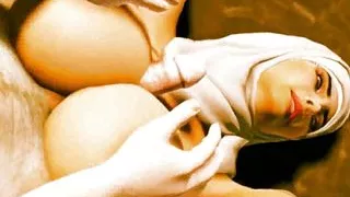 Muslim fire sex in a plane with big breast supersexy hijab and arab hostess