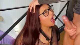 My stepfather's girlfriend is my SEX SLAVE and I fuck her all over the house!