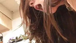 BrookeSkye licking and rubbing pussy closeup