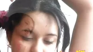 Teen Lilly fingers her pussy in solo sesh