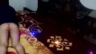 A dirty young Indian solo finger in his bedroom