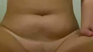 Short clip of frontal Lexylane riding fat dildo