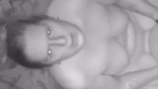 Step mom climbs in the wrong bed and sucks and rides step son during the night