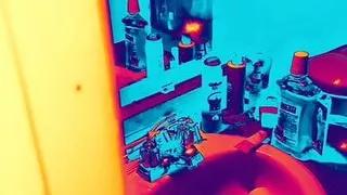 Caught with dildo in the shower