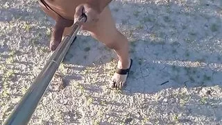 nackt öffentliches Kleid ficken Arsch bibrator heiße Sandalen