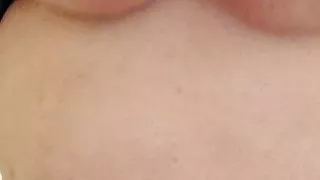 Playing with massive bbw tits brown areolas and nipples