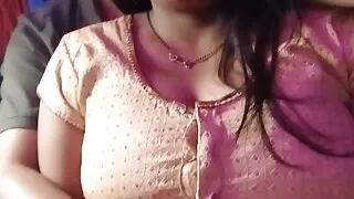 Hot desi sexy big boobs wife and village boyfriend romance in the secret room.
