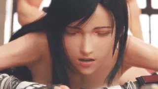 Tifa getting dicked down from behind