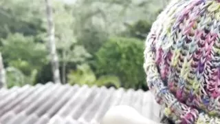 Fucking my horny stepsister in the balcony with a amazing view