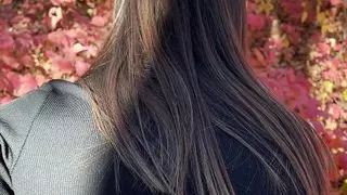 Cute stepsister swallow in forest . Follow Nicky Mist 60fps 4K