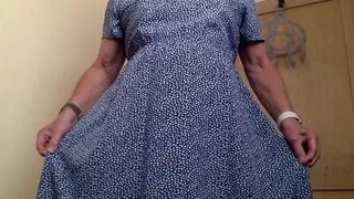 Dress over Cotton Knickers & Pantyhose