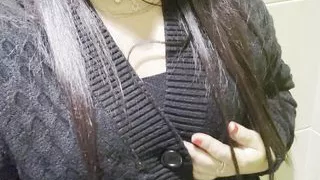 Horny girl decided to mastubate at the airport toilet - Jasmine SweetArabic