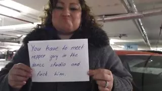 Big belly fatty meeting with young lad for doggy-fuck