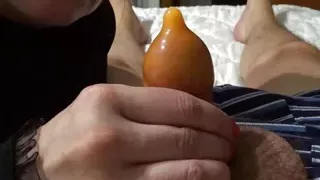 Orange Nails Orange Condom