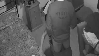 Step son friend pops over and help him pass the time whilst he waits british step mom suck and fucks step son friend